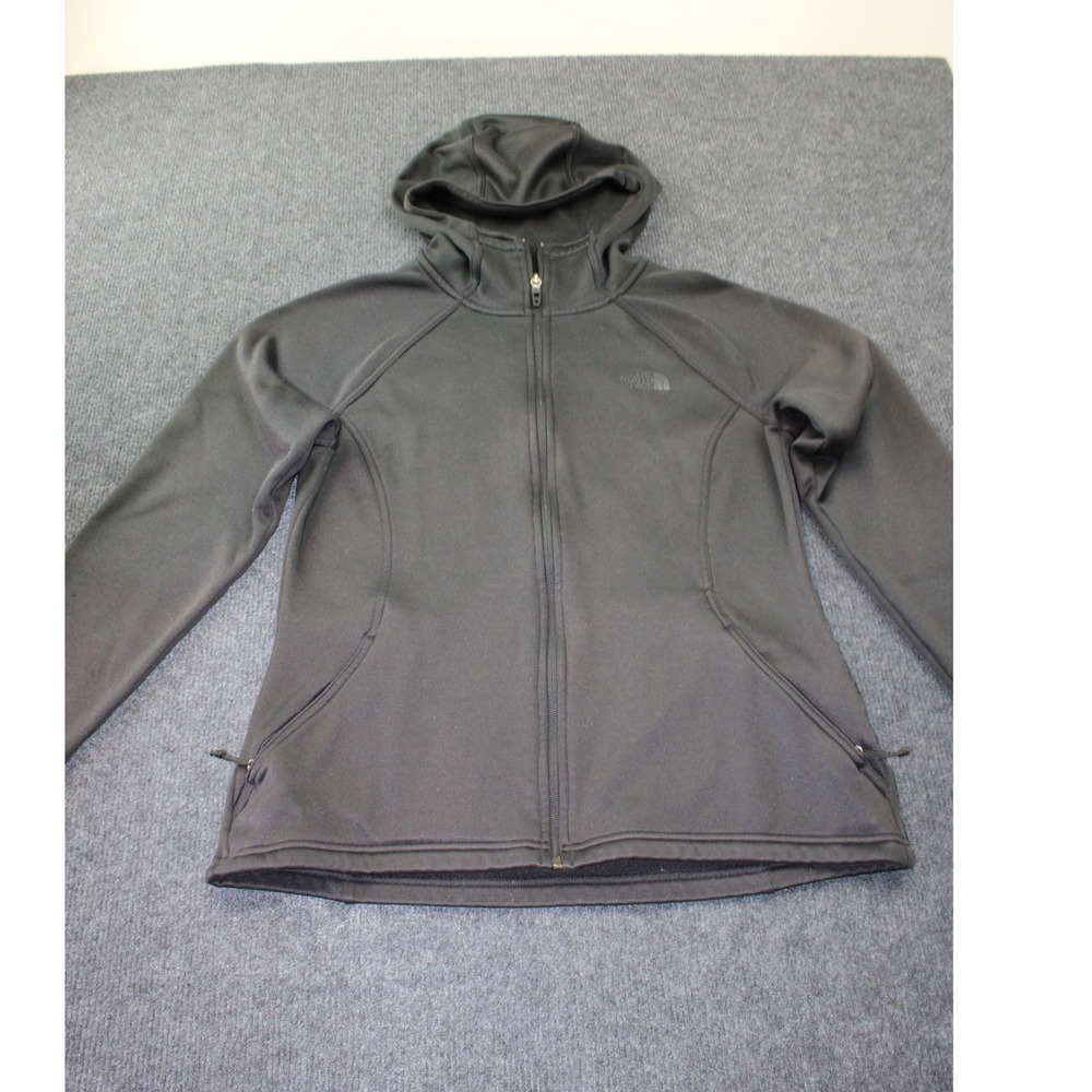 The North Face Womens Black Full Zip Hoodie Activewear Jacket Size Large L